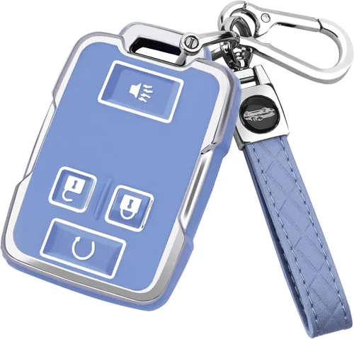 Miniatura 8 de XIYANG TRADE funda para llavero de Chevy con llavero, carcasa de llave de TPU con protección completa compatible con llave remota GMC Chevy Colorado