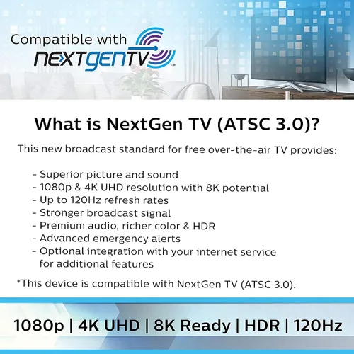 Miniatura 7 de PBD - Antena de TV digital HD para exteriores de 150 millas motorizada con rotación de 360 grados con cable coaxial RG6 de 40 pies, instalación a
