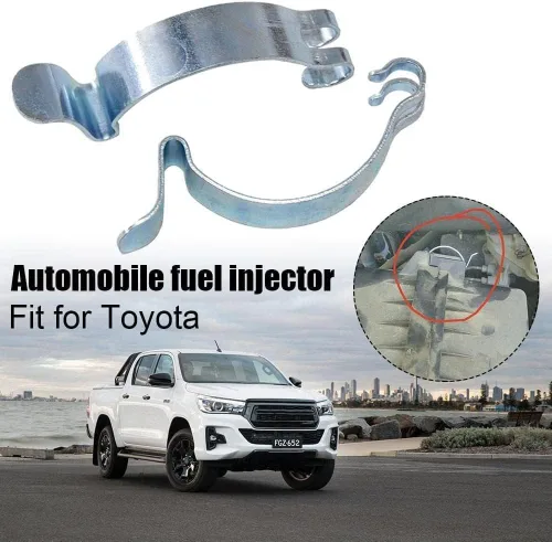 Miniatura 4 de 4 unids plata coche filtro aire limpiador caja caja tapa resorte clip abrazadera para filtros de aire de coche