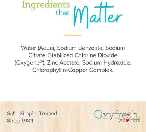 Miniatura 6 de Oxyfresh Premium Cuidado dental para mascota, aditivo para el agua, elimina el mal aliento, combate sarro, placa, solo tienes que añadirla al agua