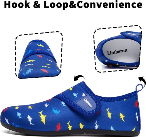 Miniatura 3 de Limberun Zapatos de agua para niños y niñas, zapatos deportivos acuáticos de secado rápido, ligeros, para piscina, playa, antideslizantes