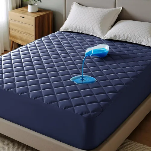 Miniatura 8 de Bedsure Protector de colchón impermeable tamaño individual, cubrecolchón acolchado con bolsillo profundo de hasta 22 pulgadas, funda de cama suave