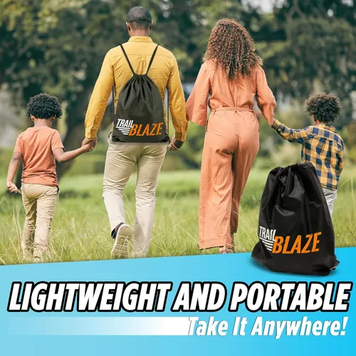 Miniatura 8 de Kit Completo de Slackline Ninja – Línea de slackline de 60 pies de largo para patio trasero para niños y adultos con correas de trinquete, Azul