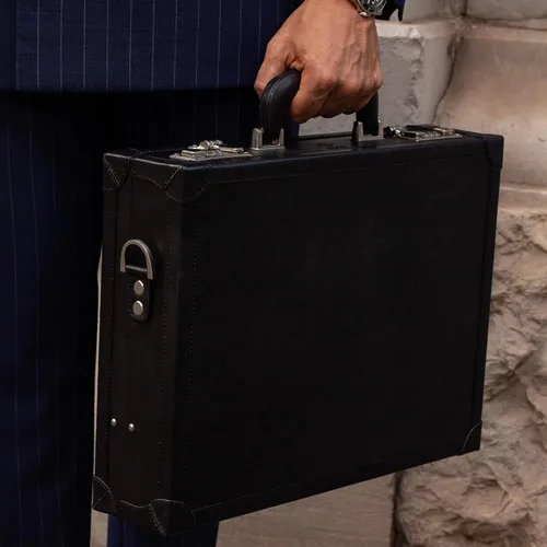 Miniatura 3 de Time Resistance Funda de cuero para portátil de hasta 15 pulgadas - Maletín de cuero italiano de grano completo - Estuche rígido con cerradura