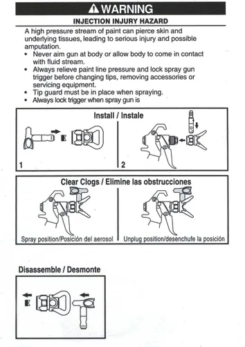 Miniatura 4 de Boquilla de pistola pulverizadora de pintura sin aire, 3 puntas de pulverización, boquilla protectora, reemplazo del asiento para boquilla