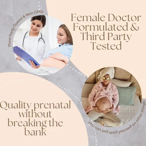 Miniatura 8 de Research Labs Vitaminas prenatales para mujeres 2 Fer 1 anuncio: 6 veces más ácido fólico metilado biodisponible MTHF 5 Apoya el desarrollo