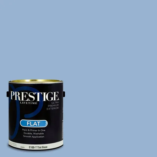 Miniatura 154 de Prestige Paints. - Base y pintura para exteriores en un solo galón, 1 galón. plano, comparable con Sherwin Williams Topsail. SW6799-PCM