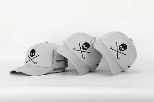 Miniatura 6 de SHANKITGOLF Gorra de golf ajustable con diseño de calavera, 95% poliéster, 5% elastano, talla única