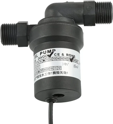 Miniatura 7 de Bomba sumergible sin escobillas sin escobillas solar de alta temperatura de 24V DC Fuga de bombeo de circulación 1/2 pulgada para calentador de agua