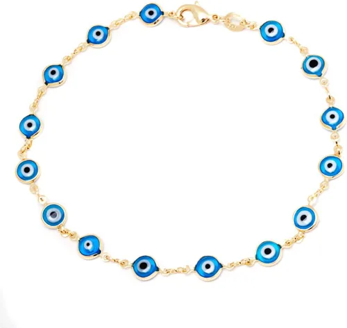 Miniatura 2 de Barzel Pulsera tobillera chapada en oro de 18 quilates, fabricada en Brasil