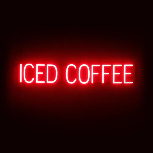 Miniatura 46 de SpellBrite Letrero WI-FI Letrero relacionado con café con aspecto de neón, fuente de luz LED azul 15.4 x 6.3 pulgadas