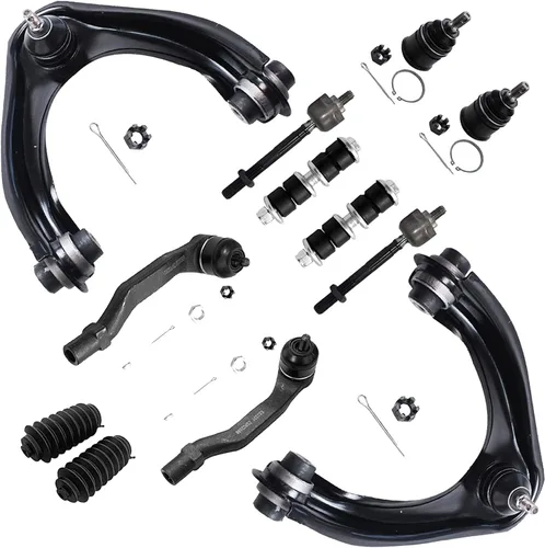 Miniatura 101 de Detroit Axle - Kit de suspensión delantera de 12 piezas para Mercury Grand Marquis Ford Crown Victoria Town Car 2003-2011, 2 brazos de control