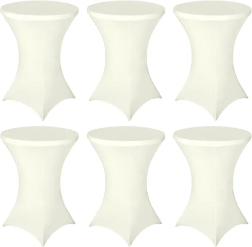 Miniatura 36 de FestiCorp Cubierta de Mesa de Spandex, Manteles Ajustados para Cóctel, Cubiertas de Mesa Redondas Elásticas Highboy para Fiesta, DJ, Bar, Boda, Rosa