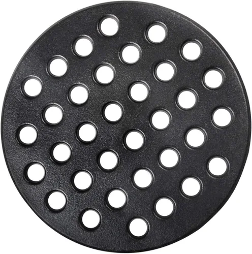 Miniatura 7 de Rejilla redonda de fondo de hierro fundido para Big Green Egg, placa de carbón de alto calor para barbacoa, apta para Big Green Egg S/Mini/Mediano