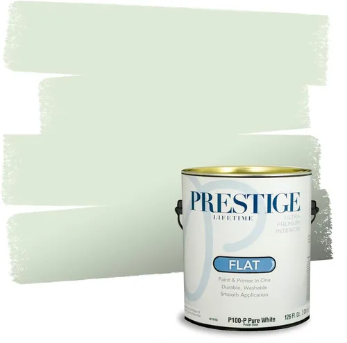 Miniatura 125 de PRESTIGE Pintura exterior e imprimación en uno, aloe, plano, 1 galón