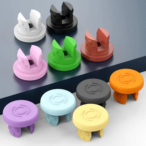 Miniatura 4 de Biomed Solutions - Tapón de goma butílica de 0.787 in con dos patas para liofilización y liofilización, botella de vidrio de liofilización, 100 Negro