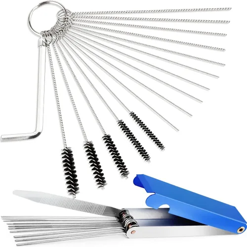Miniatura 8 de Valchoose Juego de 2 Kit de Limpieza de Carburador Premium, Juego Limpiador de Boquilla de Antorcha Nylon de Alta Densidad Resistente - Acero