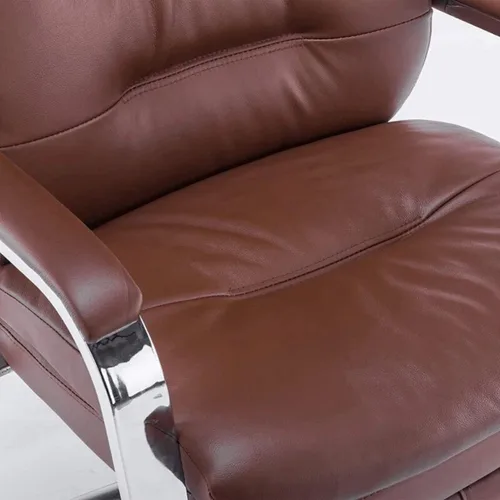 Miniatura 5 de Silla ejecutiva de oficina en casa grande y alta con reposapiés, sillas de escritorio ergonómicas de piel sintética, silla giratoria con altura