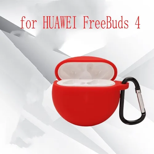 Miniatura 2 de Funda de silicona suave para Huawei FreeBuds 4, funda absorbente de golpes con llavero para hombres, adolescentes, niños, niñas y mujeres