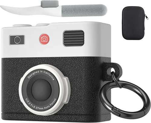 Miniatura 43 de Valkit Funda protectora resistente 2 en 1 para Airpods, a prueba de golpes, funda de Air Pod 2 para hombres y mujeres, con llavero para iPod Skin