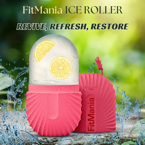 Miniatura 2 de Rodillo de hielo para cara con 2 cabezales de alta calidad, rodillo de hielo facial para cuidado de la piel de todo tipo, rodillo de hielo facial