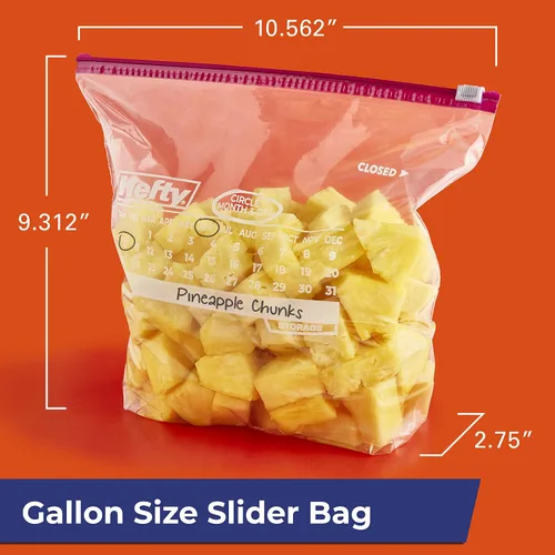 Miniatura 2 de Hefty Slider - Bolsas de almacenamiento para calendario, tamaño de galón, 30 unidades (paquete de 4), 120 en total