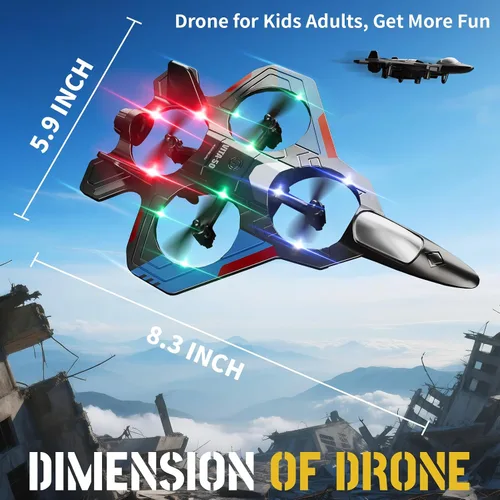 Miniatura 7 de Aviones RC con 3 baterías para niños y adultos, control remoto de espuma, aviones, helicópteros, drones, juguetes para niños y adultos de 8 a 12