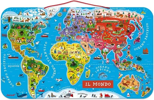 Miniatura 3 de Rompecabezas magnético del mundo, versión en inglés