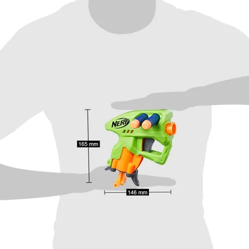 Miniatura 4 de Nerf N-Strike - Pistola de juguete NanoFire (verde)