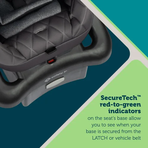 Miniatura 2 de Safety 1st onBoard™ Insta-Latch™ DLX - Asiento infantil para automóvil con base, asiento de automóvil para bebé de 4 a 30 libras, asiento de Playa