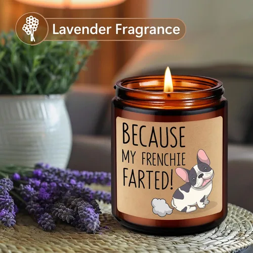Miniatura 2 de Velas LEADO, regalos de bulldog francés para mujeres, hombres - divertidos regalos de bulldog para dueños de bulldog francés, papá de bulldog, mamá
