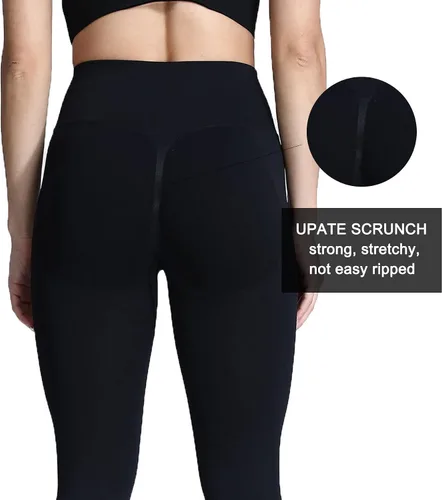 Miniatura 4 de Aoxjox Leggings sin costuras para mujer, con levantamiento de glúteos, cintura alta, pantalones de yoga para entrenamiento