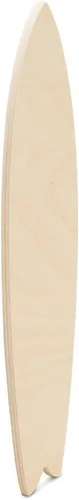 Miniatura 2 de Recorte para tabla de surf, 3-3/4 x 12 x 1/2 pulgadas, paquete de 1 artesanía de madera para pintar, recorte náutico de madera, recorte de madera