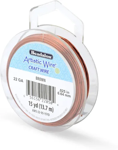 Miniatura 10 de Artistic Wire, alambre para manualidades de calibre 22 bañado en plata, resistente a las manchas, color cobre, blanco, 9,1 m