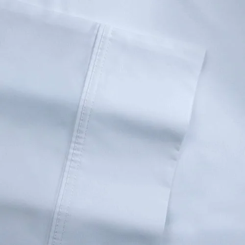 Miniatura 7 de Pointehaven Juego de sábanas y fundas de almohada de 100 % algodón suave, tejido satinado de 500 hilos, se adapta a colchones de 21 pulgadas
