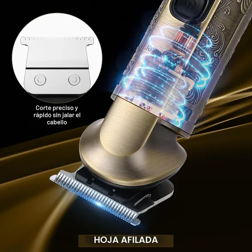 Miniatura 7 de Hatteker Cortapelos Profesional Maquinilla de Afeitar Eléctrica Afeitadoras de Lámina para Hombres Cuerpo Nariz Oreja Kit de Aseo de Cabello