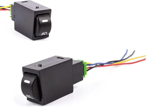 Miniatura 13 de x xotic tech Interruptor de botón de 4 polos de 12 V estilo fábrica con luces indicadoras LED compatibles con niebla, DRL, barra de luz LED
