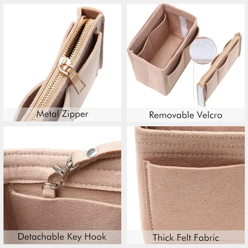 Miniatura 4 de Surblue Organizador de bolso para bolsos, organizador de bolsas de fieltro para bolso, organizador de bolsas de mano, inserto moldeador