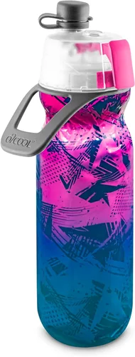 Miniatura 15 de O2COOL Mist 'N Sip botella de agua con vaporizador 2 en 1 con función de rociar y beber sin fugas con tapa de extracción (corazones)