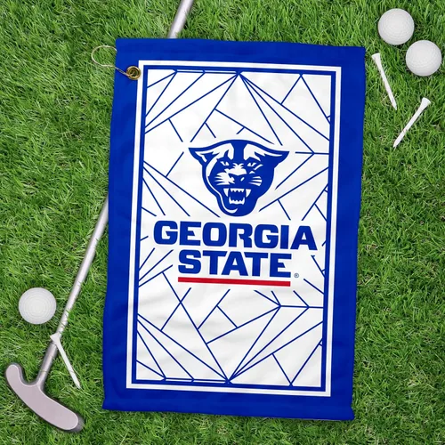Miniatura 2 de Toalla de golf de la Universidad Estatal de Georgia, toalla de microfibra de 11 x 18 pulgadas, toalla facial y toalla deportiva, esta toalla