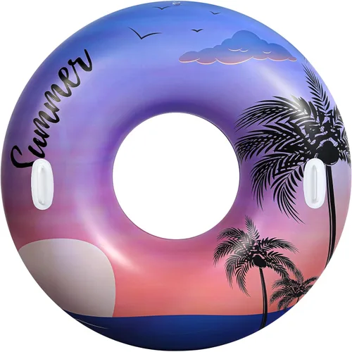 Miniatura 9 de HeySplash Flotadores de piscina, tubos de piscina para adultos, flotadores inflables divertidos para piscina, playa, lago, río, fiesta, decoración