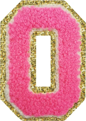 Miniatura 48 de SPRT - Parches de letras de chenilla universitaria con purpurina, parche de letras blancas para planchar con letras del alfabeto para disfraz
