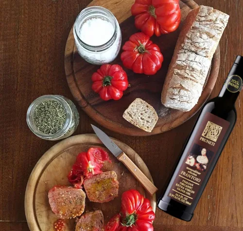 Miniatura 6 de Pruneti Frantoio Aceite de oliva virgen extra orgánico – Aceite de oliva italiano de Toscana, Italia, ganador del premio de oro 2026 – 500+ mg/kg