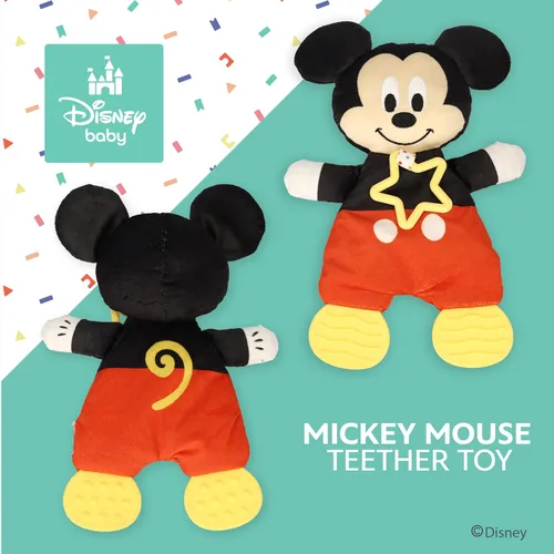 Miniatura 6 de Kids Preferred Disney Baby Mickey Mouse - Peluche y mordedor sensorial arrugado para bebés recién nacidos, niños y niñas de 10 pulgadas