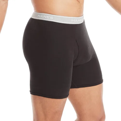 Miniatura 4 de Hanes Calzoncillos tipo bóxer para hombre, ropa interior de algodón suave y transpirable con cintura ComfortFlex, paquete múltiple