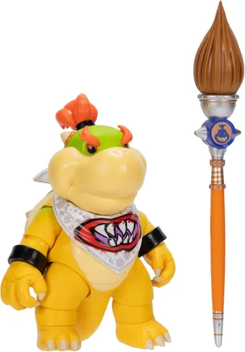 Miniatura 12 de Figuras de acción de la película Super Mario Galaxy de 5 pulgadas Serie 1 – Bowser Jr. Figura con accesorio de pincel – Detalles premium y 17 puntos