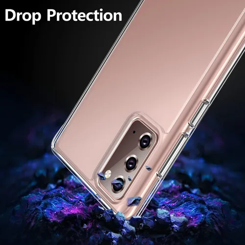 Miniatura 4 de Rayboen Funda para Samsung Galaxy Note 20, transparente a prueba de golpes, duradera, delgada, para Galaxy Note 20 5G, con parte trasera