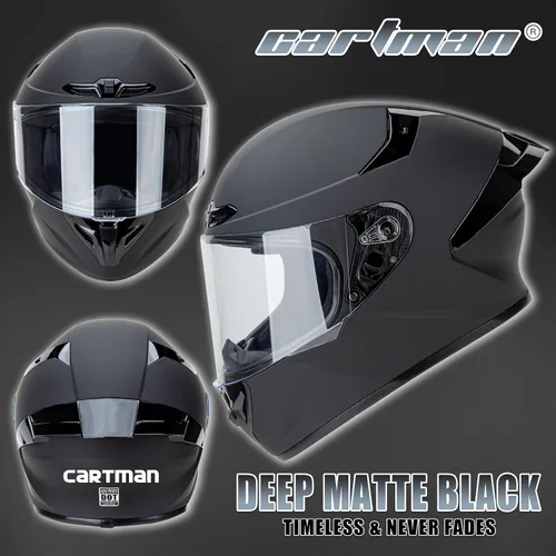 Miniatura 4 de Cartman Full Face Motorcycle Helmet, Comfortable Motocross Off Road Street Bike Helmet Unisex Adult DOT Approved, Lightweight, Aerodynamic, Matte