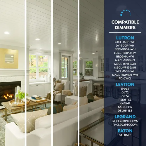 Miniatura 4 de LUXRITE foco LED BR20, equivalente a 45 W, 3500 K luz blanca natural, regulable, 460 lúmenes, foco LED inundante R20 de 6.5 W, Energy Star, a prueba