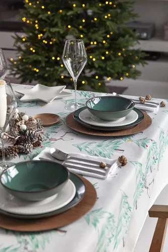 Miniatura 2 de Mantel de Navidad nórdico rectangular (59 x 78 pulgadas, contemporáneo)